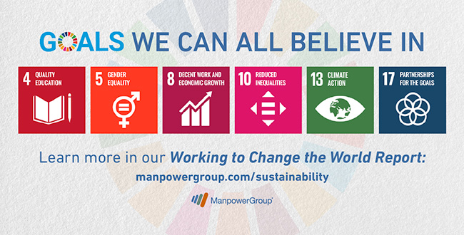 Ny internationell hållbarhetsrapport från ManpowerGroup